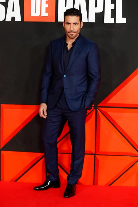 Miguel Ángel Silvestre en la premiere de la última temporada de 'La Casa de Papel'