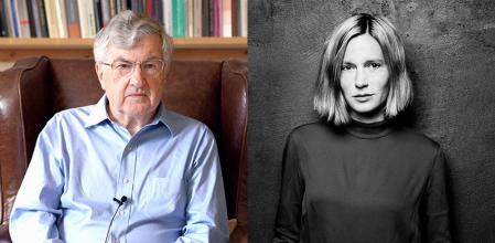 El historiador Richard J. Evans y la escritora Geraldine Schwarz.