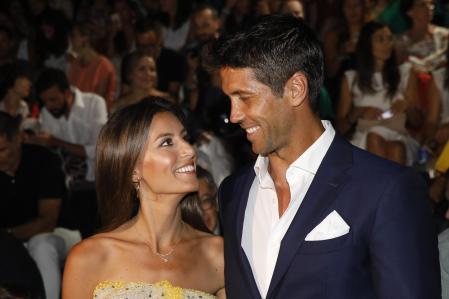 Ana Boyer and Fernando Verdasco at the front row of PedroDelHierro collection runway during Pasarela Cibeles - Mercedes-Benz Fashion Week Madrid 2018, in Madrid, on Sunday 8th July, 2018
en la foto : mirandose a los ojos