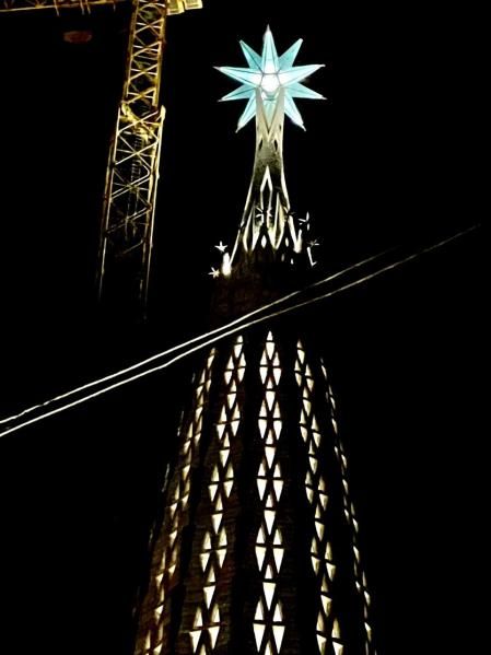 La estrella iluminada.