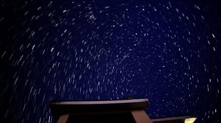 Lluvia de estrellas gemínidas.