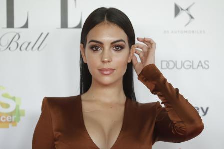 Georgina Rodriguez at photocall of Elle Cancer Ball 2019 in Madrid on Thursday, 30 May 2019.