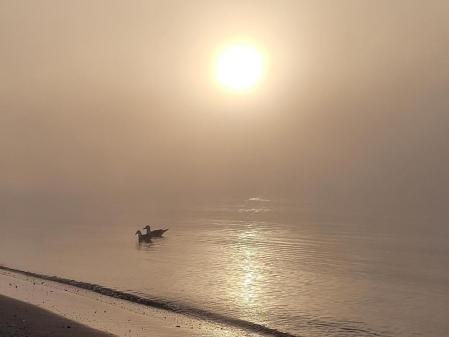 Amanecer anticiclónico en Roses.