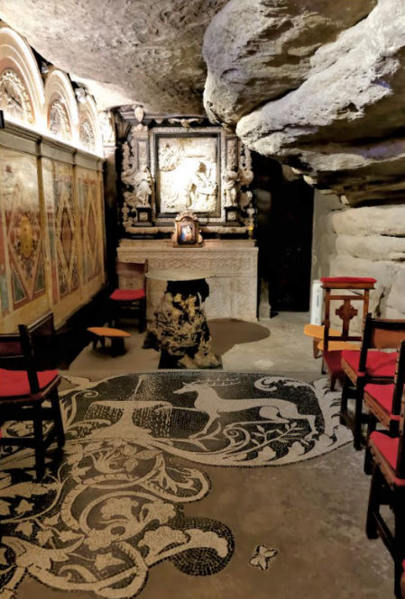 Interior de la cueva.