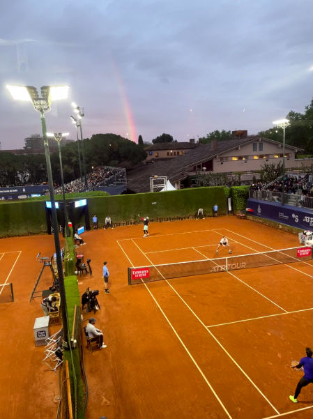Arco iris en el Godó.