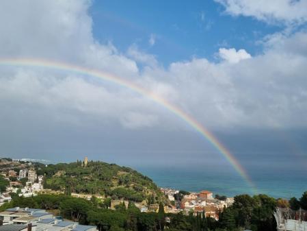 Arco iris en Caldes d’Estrac.