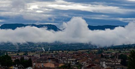 Banco de niebla en Les Masies de Roda.