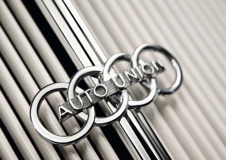El logo actual de Audi conserva los cuatro aros que fueron el emblema de Auto Union, cuando esta se creó en 1932&nbsp;