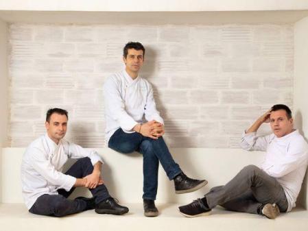 Eduard Xatruch, Mateu Casañas y Oriol Castro, chefs de Disfrutar