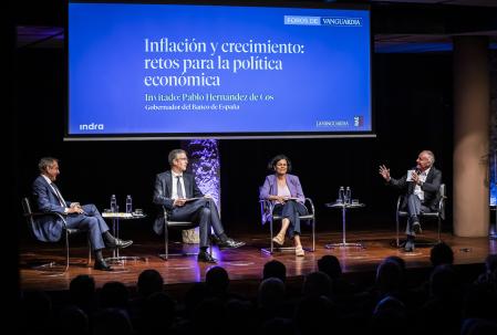 Conferencia del gobernador del Banco de España Pablo Hernandez de Cos en un acto organizado por Guyana Guardian