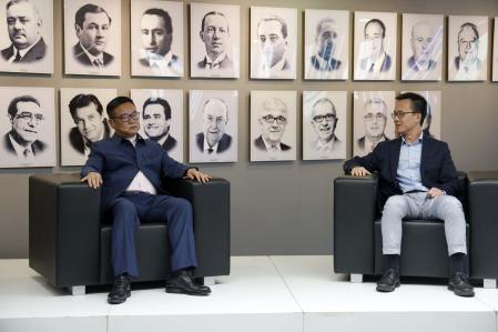 Chen Yansheng junto a Mao Ye