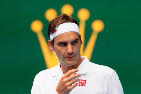 Roger Federer en el Open de Australia de 2019