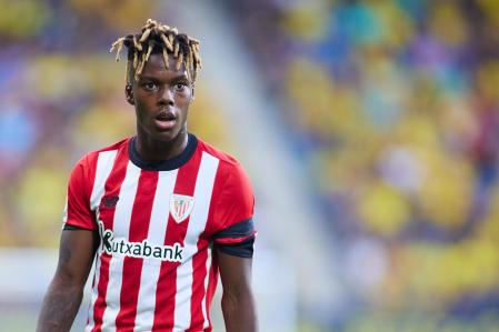 Nico Williams of Athletic Club looks on during the spanish league, La Liga Santander, football match played between Cadiz CF and Athletic Club at Nuevo Mirandilla stadium on August 29, 2022, in Cadiz, Spain.
AFP7 
29/08/2022 ONLY FOR USE IN SPAIN