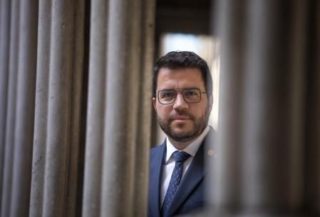 El presidente de la Generalitat, Pere Aragonès