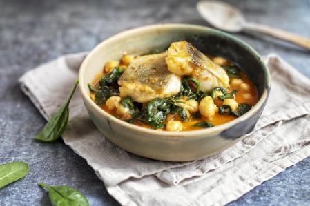 Receta de garbanzos con bacalao