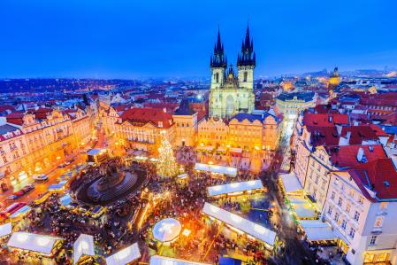 Mercado de Navidad de Praga (República Checa).