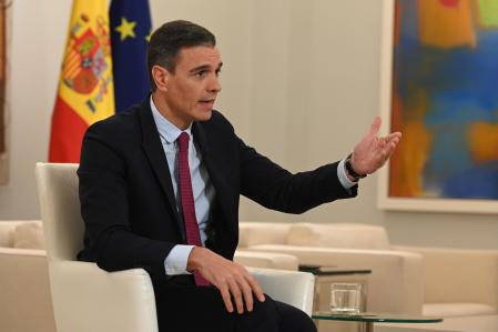 Pedro Sánchez, durante la entrevista en 'Al rojo vivo'