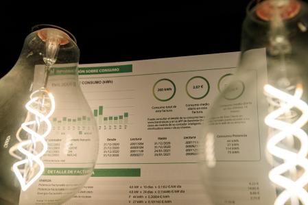 Imagen de una factura de la luz