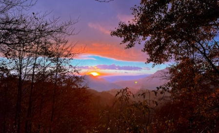 Puesta de sol en Vidrà.