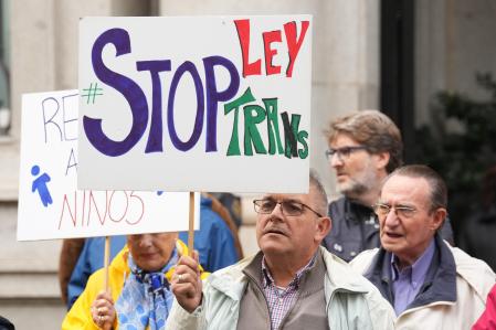 Manifestación contra la ley trans en Madrid