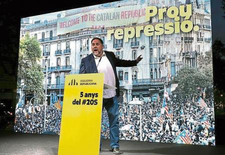 foto Xavier Cervera 20/09/2022 acte ERC als jardinets d gracia, barcelona, per commemorar els 20 anys del l escorcoll a la conelleria d economia d la generalitat Oriol junqueras ,lluis salvado, josep m jove ,…