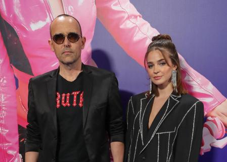 Presenter Risto Mejide and model Laura Escanes at photocall for documentary film La Niña in Madrid on Thursday, 12 May 2022.