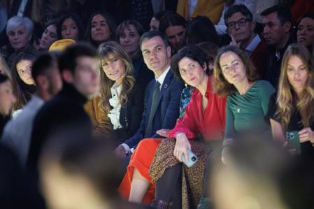 Pedro Sánchez, el viernes en uno de los desfiles de Madrid es Moda