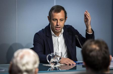 16 - 01 - 2020 / Barcelona / Cafe Colet / Acto con Sandro Rosell Museu Colet Calle Buenos Aires Barcelona / Foto: Llibert Teixidó