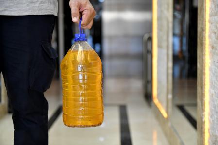 waste vegetable oil recycling , recycling and importance of water concept