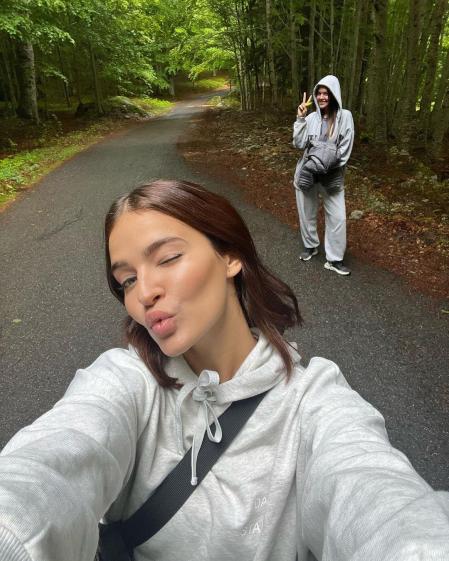 Laura Escanes, feliz en la Vall d'Aran