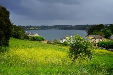 Una vista de Castropol.