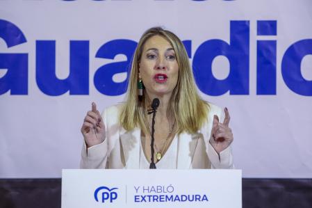 La candidata del PP a la Junta de Extremadura, María Guardiola