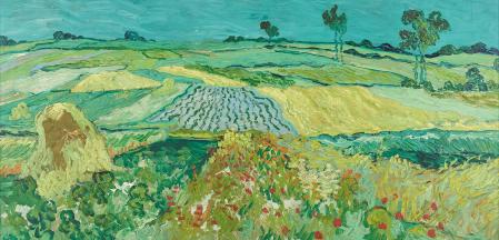 Vincent van Gogh, Fields near Auvers-sur-Oise, 1890, oil on canvas, 50 x 101 cm, Belvedere Museum, Vienna