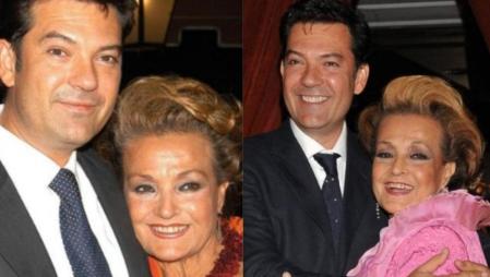 Carmen Sevilla y su hijo, Augusto Algueró