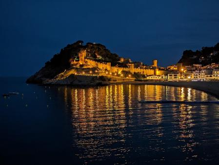 Noche de verano en Tossa de Mar.