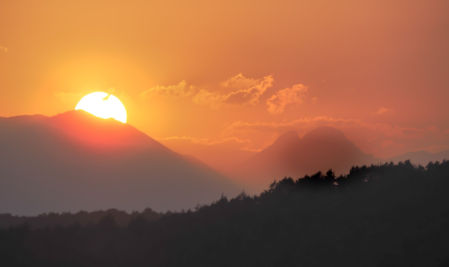 El encanto de la puesta de sol desde Sant Martí Xic.
