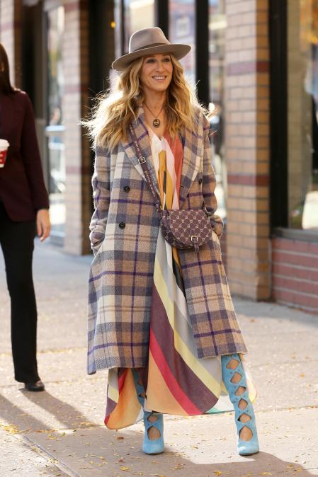 Sarah Jessica Parker durante el rodaje de 'And Just Like That...' en Nueva York