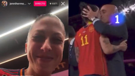 Jennifer Hermoso, jugadora de la selección española de fútbol femenino, expresó su descontento ante el gesto de Luis Rubiales, presidente de la RFEF, tras la victoria en el Mundial