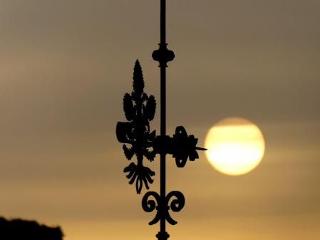 Cielo con polvo sahariano en Cardona.