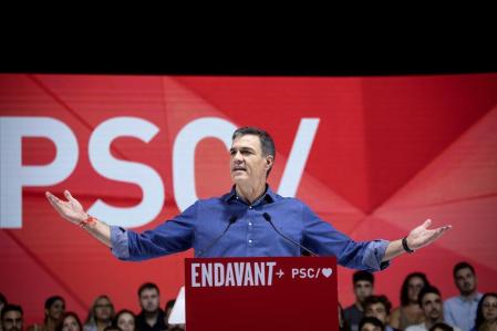 Mitin de Pedro Sanchez en Barcelona