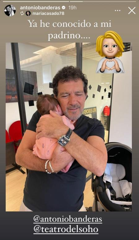 Antonio Banderas y su ahijada