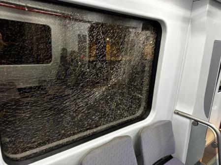 Vandalismo este miércoles en un tren de Rodalies en Vilafranca del Penedès