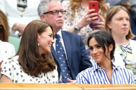 Kate Middleton y Meghan Markle asistieron juntas al torneo de Wimbledon en julio de 2018