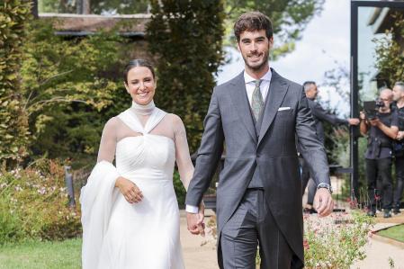 Marta Pombo y Luis Zamalloa en el día de su boda