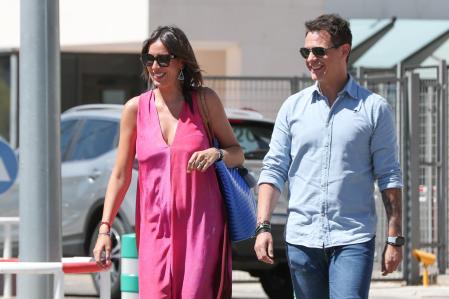 Presenter Cristian Galvez and journalist Patricia Pardo  at photocall for Querer Foundation event in Madrid on Thursday, 27 April 2023.