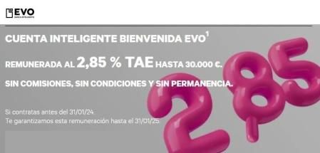 Cuenta inteligente de Evo Banco
