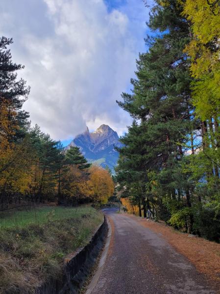 Vista del Pedraforca desde Saldes.