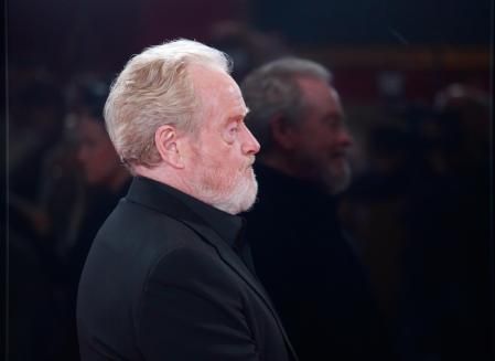 El director británico Ridley Scott, anoche