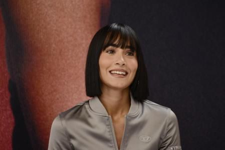 Singer Aitana Ocaña attends a press conference to promote their 'Alpha Latam Tour' concert on August 28, 2023 in Mexico City, Mexico.