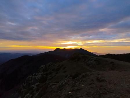 Amanecer en Les Agudes.